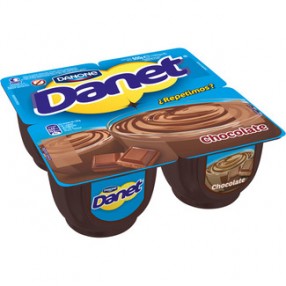 DANONE DANET natillas de chocolate pack 4